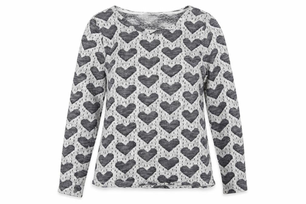 TU Womens Multicoloured Round Neck Polka Dot Cotton Pullover Jumper Size 8