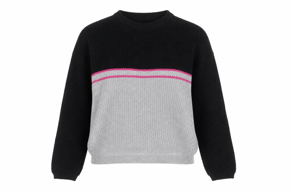 Pull&Bear Womens Multicoloured Round Neck  Acrylic Pullover Jumper Size XS