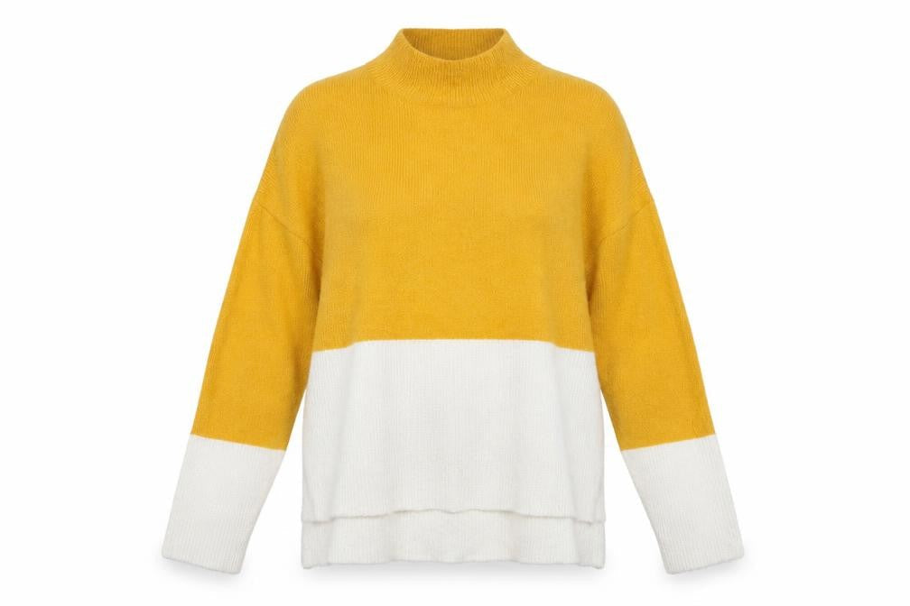 Missguided Womens Multicoloured Mock Neck  Acrylic Pullover Jumper Size M