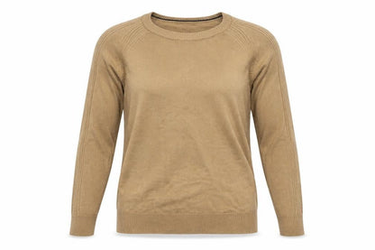 Next Womens Beige Round Neck  Polyester Pullover Jumper Size M