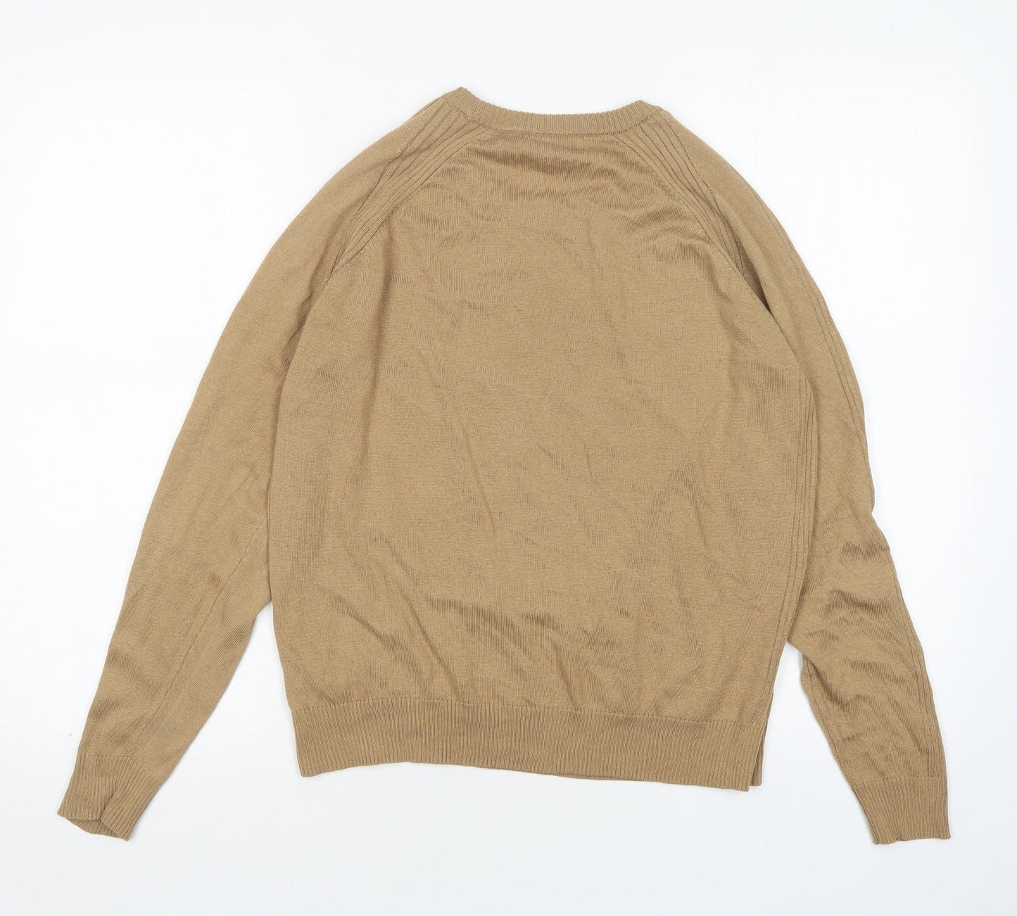 NEXT Womens Beige Round Neck  Polyester Pullover Jumper Size M