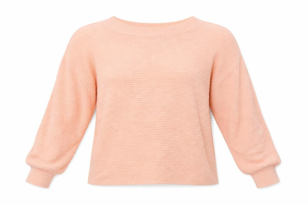 SheIn Womens Pink Boat Neck  Acrylic Pullover Jumper Size L