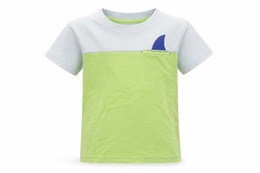 George Boys Blue Colourblock Cotton Basic Polo Size 3-4 Years Crew Neck