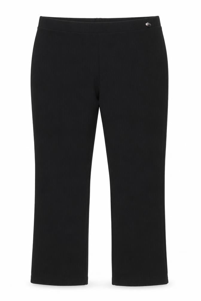 Papaya Womens Black Striped  Trousers  Size 21 in L25 in Regular  - Same colour vertical pattern stripe