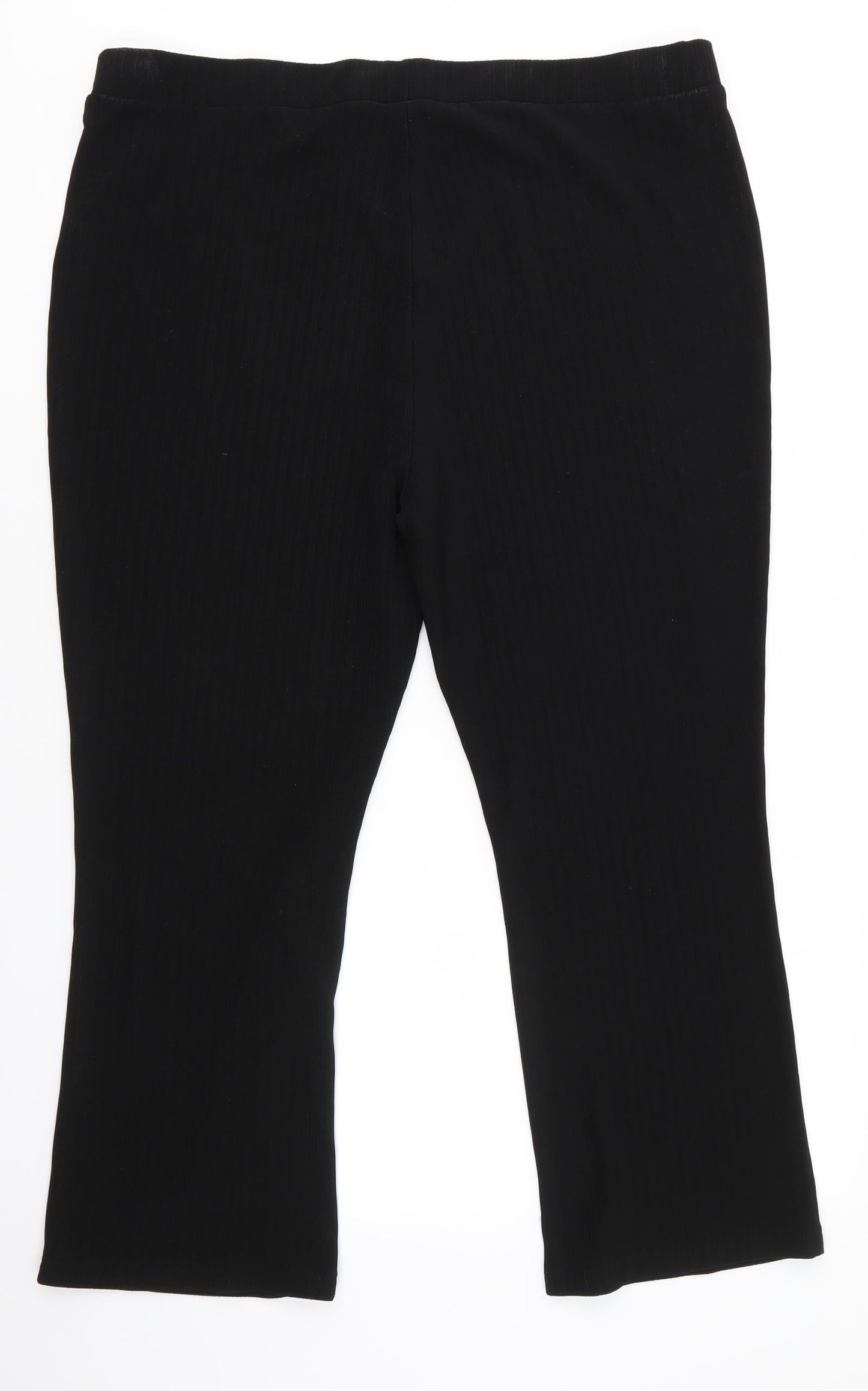 Papaya Womens Black Striped  Trousers  Size 21 in L25 in Regular  - Same colour vertical pattern stripe