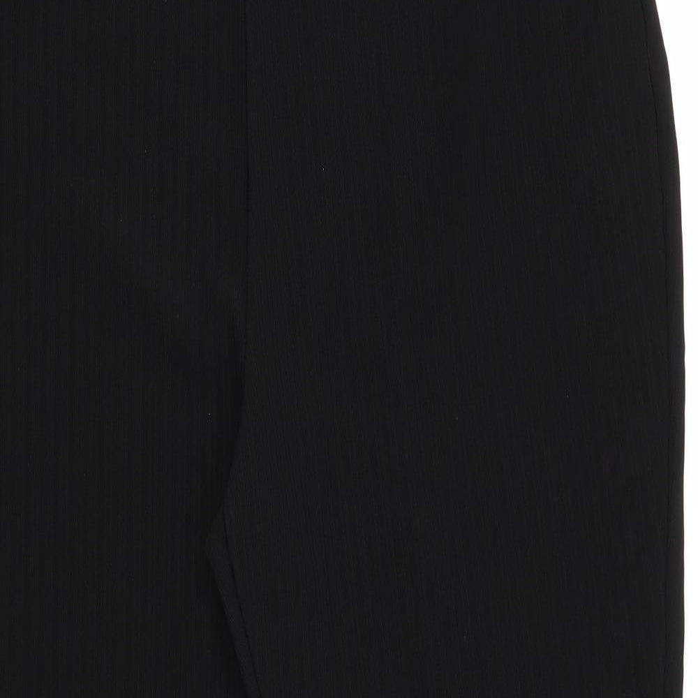 Papaya Womens Black Striped  Trousers  Size 21 in L25 in Regular  - Same colour vertical pattern stripe