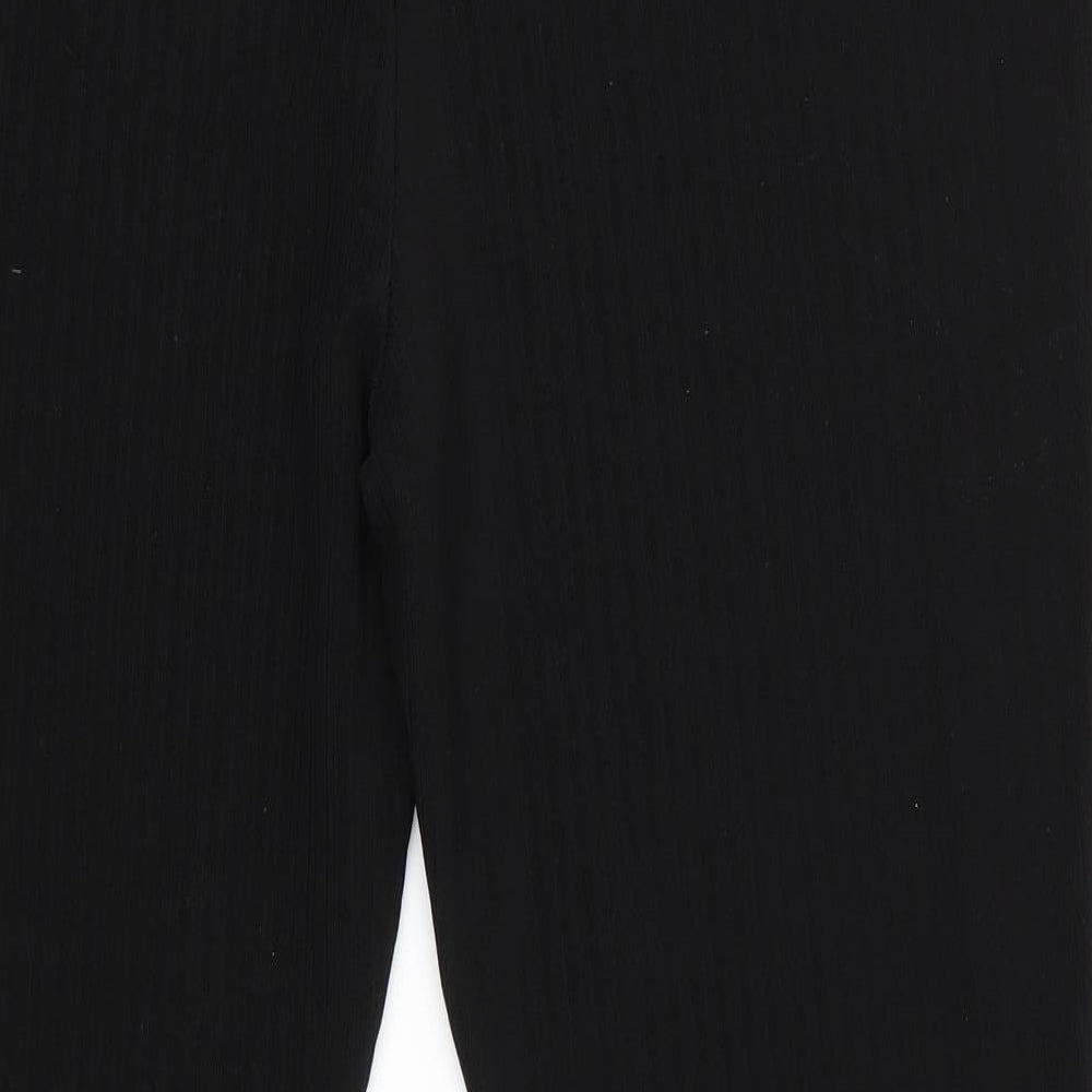 Papaya Womens Black Striped  Trousers  Size 21 in L25 in Regular  - Same colour vertical pattern stripe