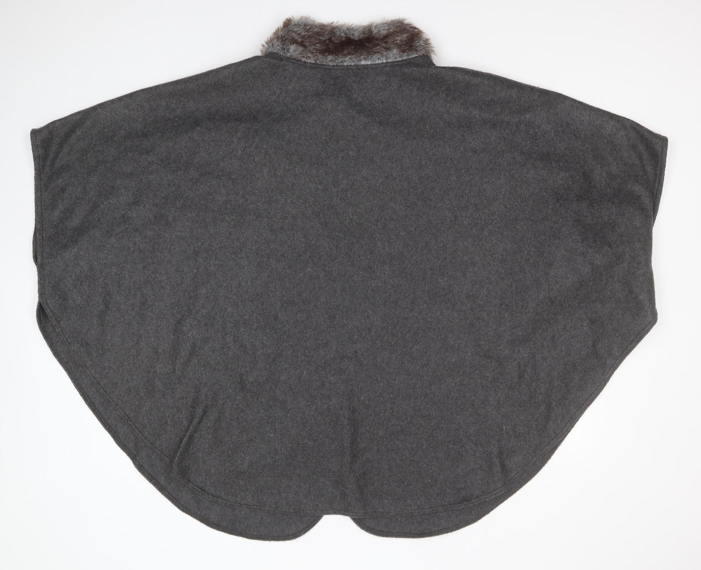 Preworn Womens Grey   Overcoat Poncho