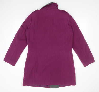 Simply Be Womens Pink   Overcoat Coat Size 14