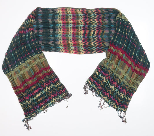 Preworn Womens Multicoloured Geometric   Scarf