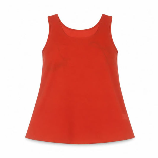 Atmosphere Womens Brown  Polyester Basic Tank Size 8 Round Neck