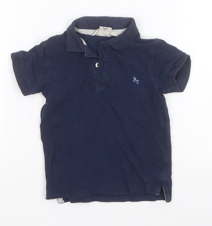 H&M Baby Blue  Cotton Basic Polo Size 18-24 Months Collared