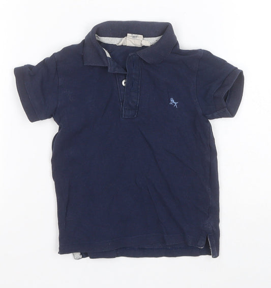 H&M Baby Blue  Cotton Basic Polo Size 18-24 Months Collared