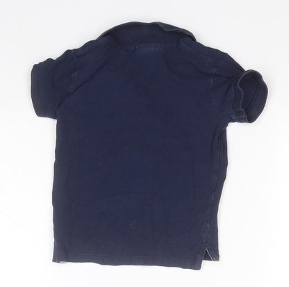 H&M Baby Blue  Cotton Basic Polo Size 18-24 Months Collared