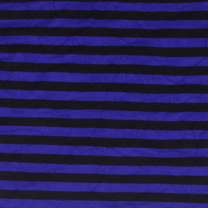 Pregis Womens Blue V-Neck Striped Viscose Pullover Jumper Size S
