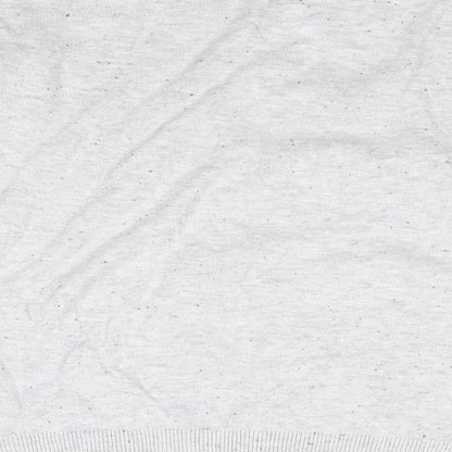 Warehouse Womens Grey V-Neck  Cotton Pullover Jumper Size 10