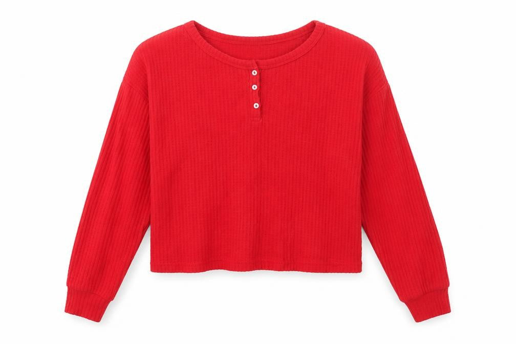 Primark Womens Red Round Neck  Polyester Pullover Jumper Size S   - Loungewear
