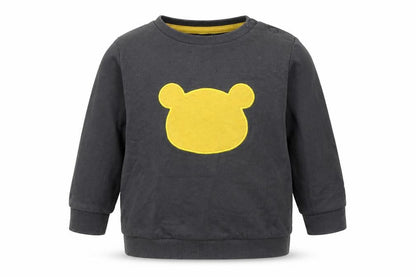 So Cute Boys Grey  Cotton Pullover Sweatshirt Size 2-3 Years   - Teddy Bear