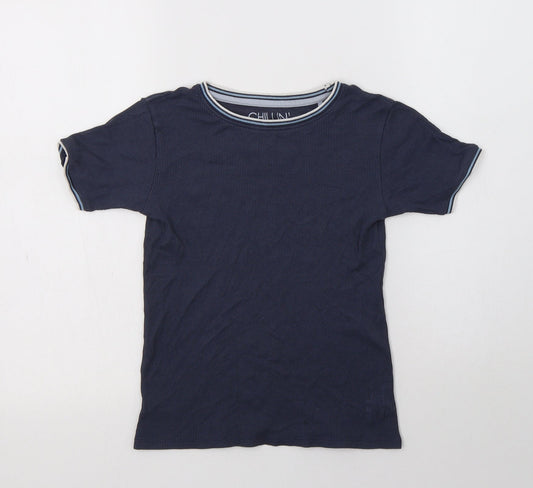 NEXT Boys Blue  Cotton Basic T-Shirt Size 9 Years Crew Neck