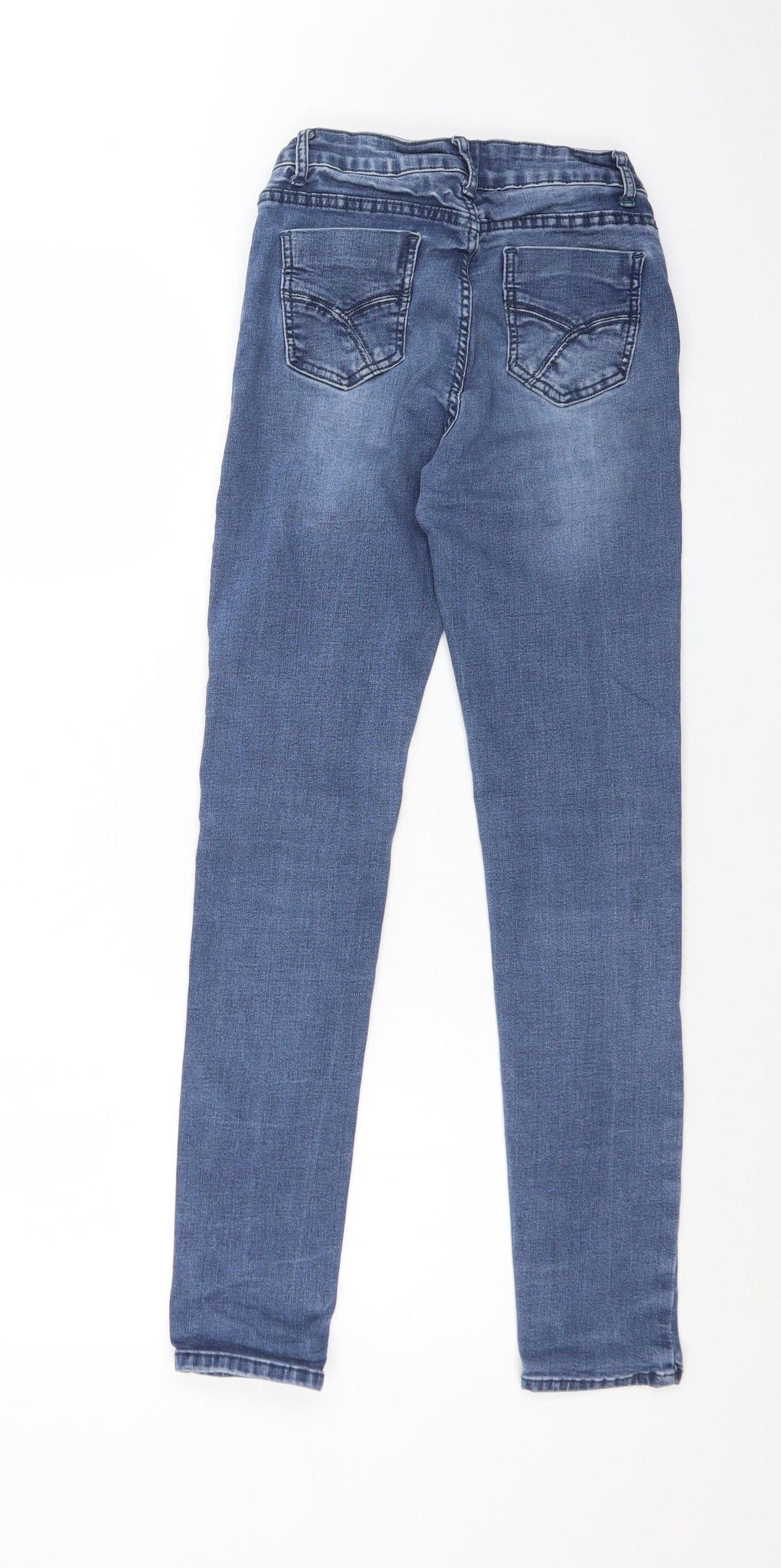 ONADO Womens Black Geometric Cotton Skinny Jeans Size M L29 in Regular