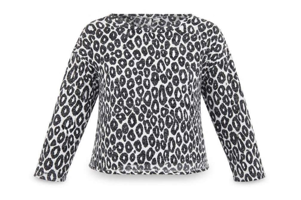 H&M Womens Multicoloured Animal Print Viscose Basic T-Shirt Size S Round Neck