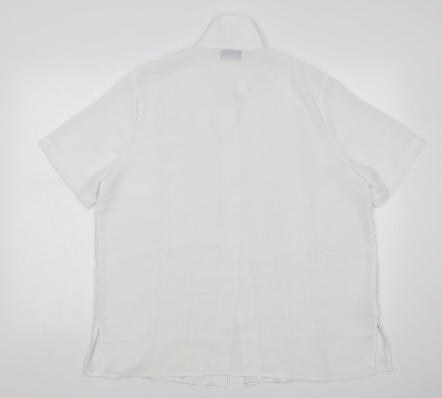 Northmoon Womens White  Polyester Basic Button-Up Size 18 Collared