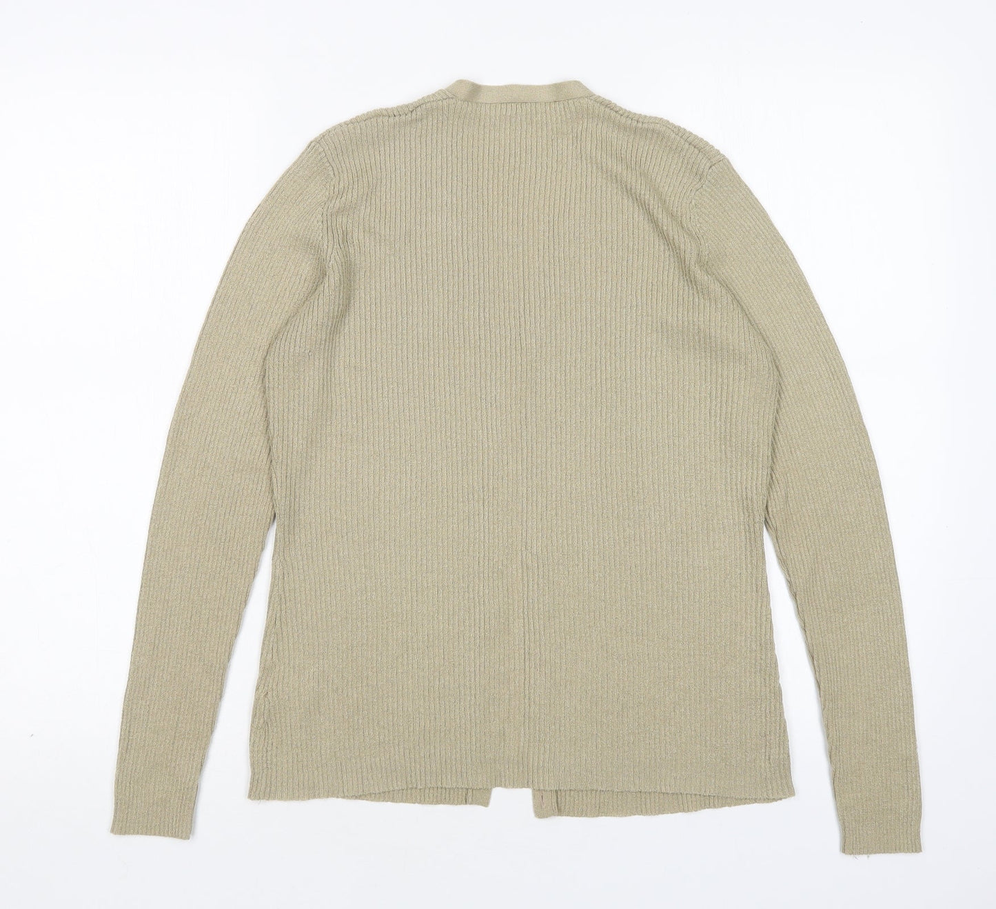 Dorothy Perkins Womens Green V-Neck  Acrylic Cardigan Jumper Size 12
