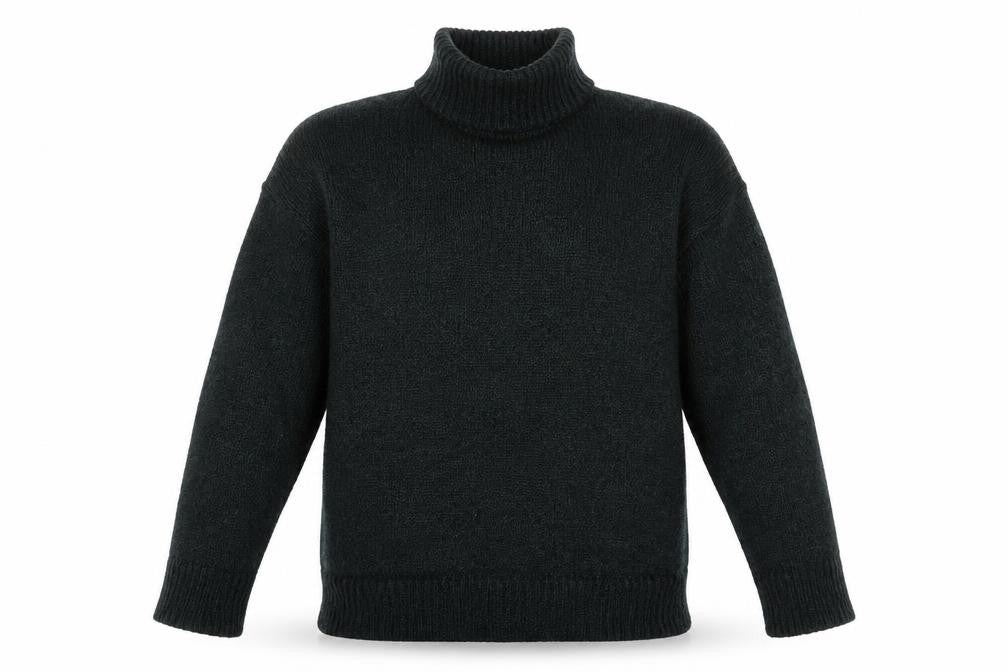 New Look Mens Brown High Neck  Acrylic Pullover Jumper Size L