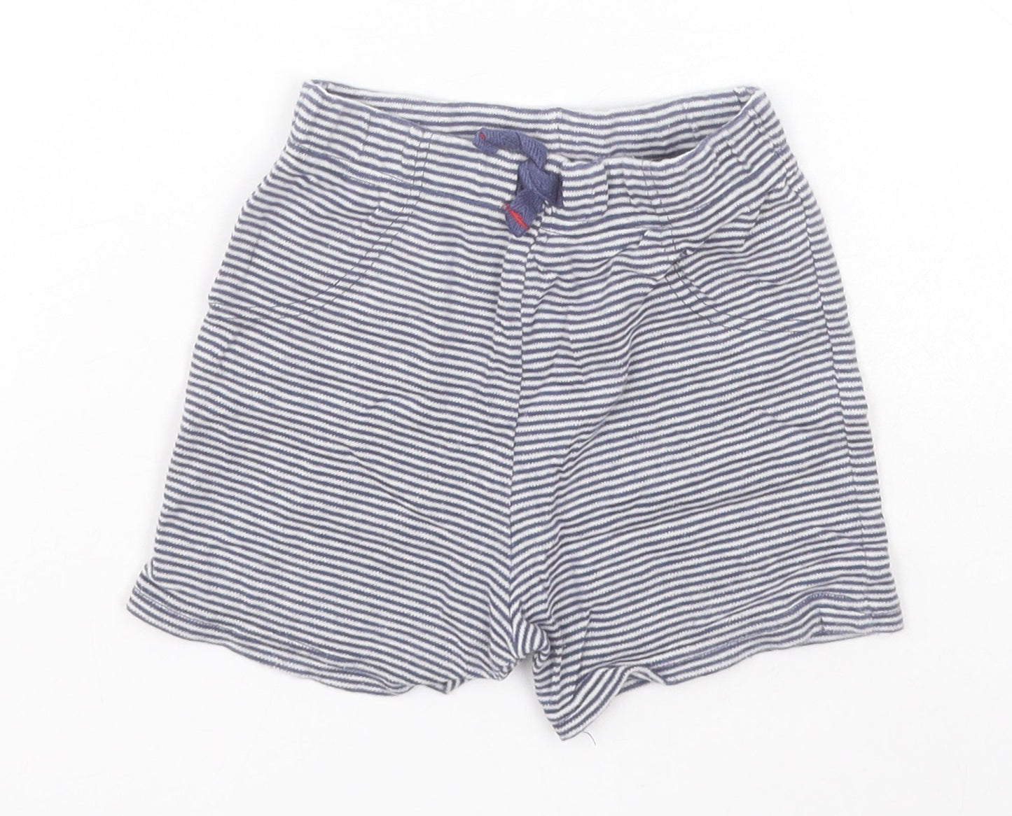 Preworn Baby Blue Striped  Sweatpants Leggings Size 9-12 Months