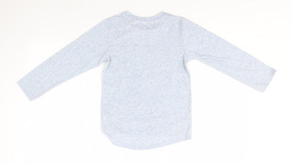 Next Girls Blue  Polyester Basic T-Shirt Size 6 Years Round Neck