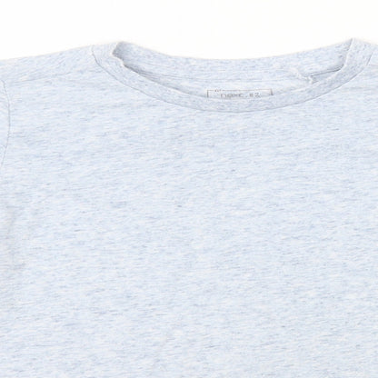 Next Girls Blue  Polyester Basic T-Shirt Size 6 Years Round Neck