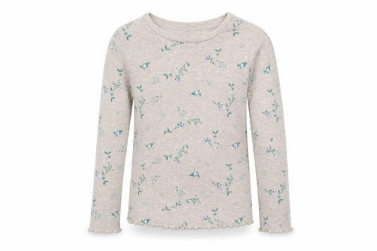 George Girls Beige Floral Cotton Top Pyjama Top Size 5-6 Years