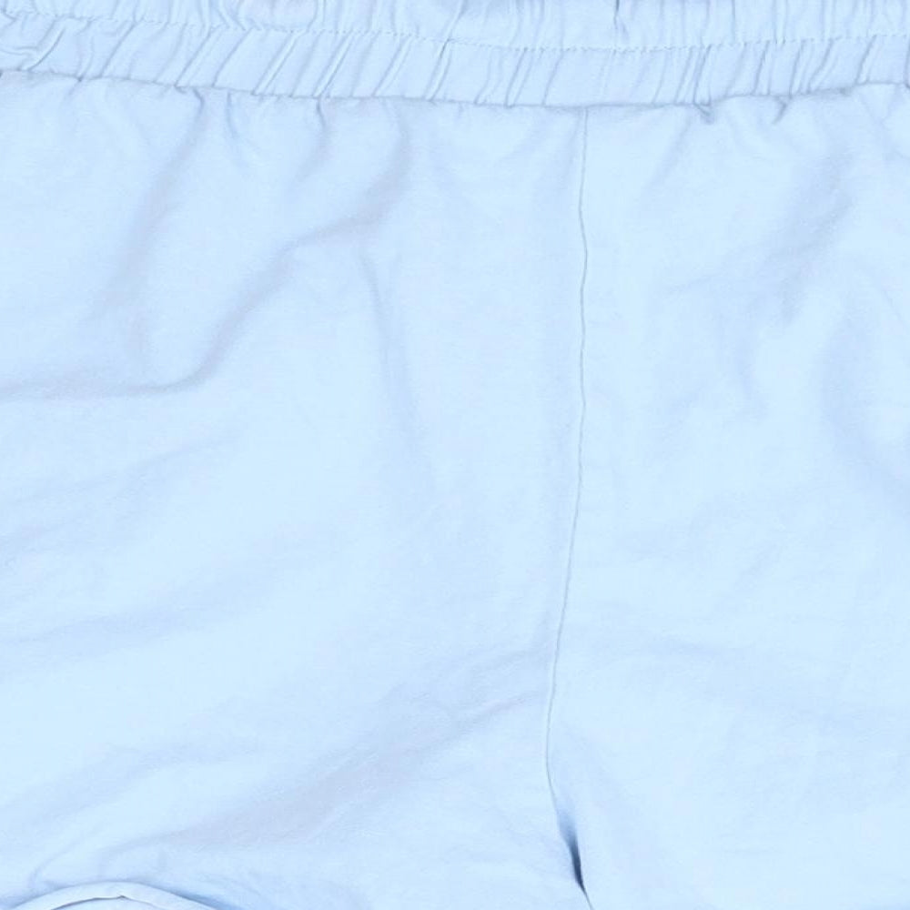 Chelsea Peers Womens Blue  Cotton Boyfriend Shorts Size L  Regular