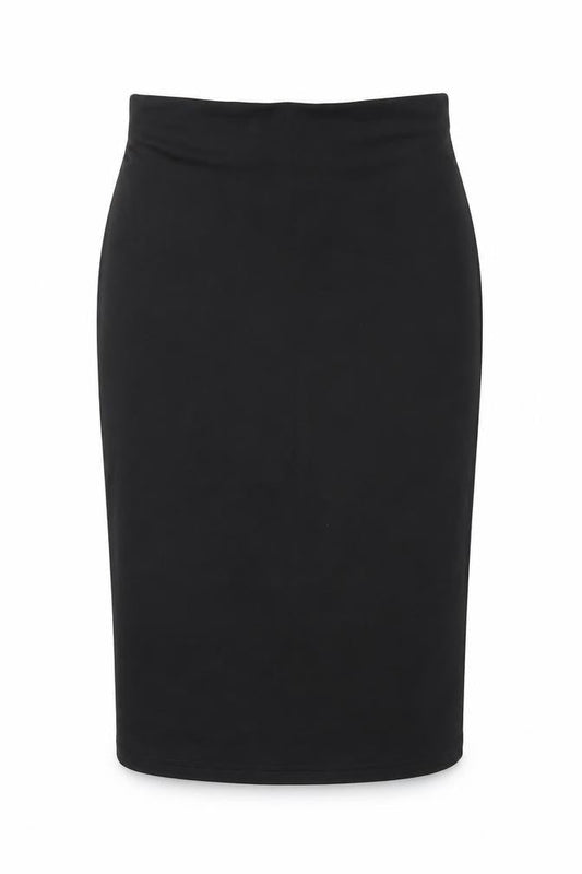 Preworn Womens Black  Polyester Straight & Pencil Skirt Size M