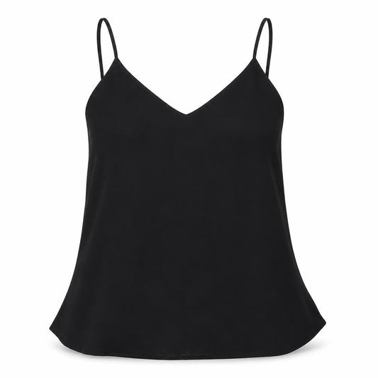 River Island Womens Black  Polyester Camisole Blouse Size 6 V-Neck