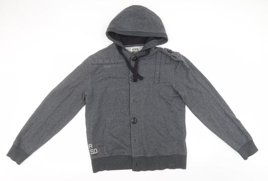 RVR ISD Womens Grey  Polyester Cardigan Hoodie Size M