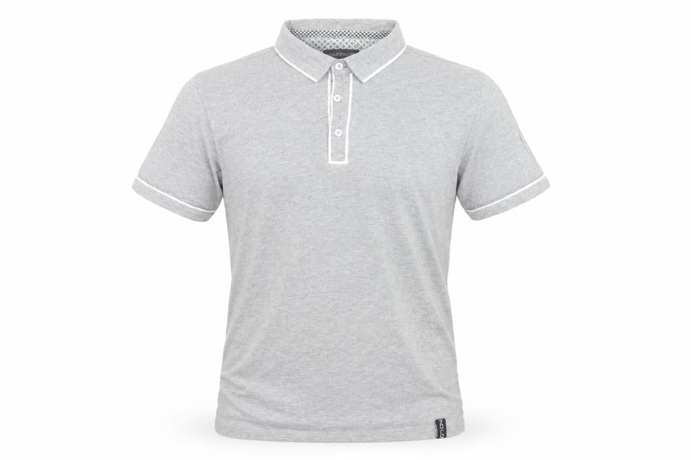 Industrialize Mens Grey  Cotton  Polo Size S Collared