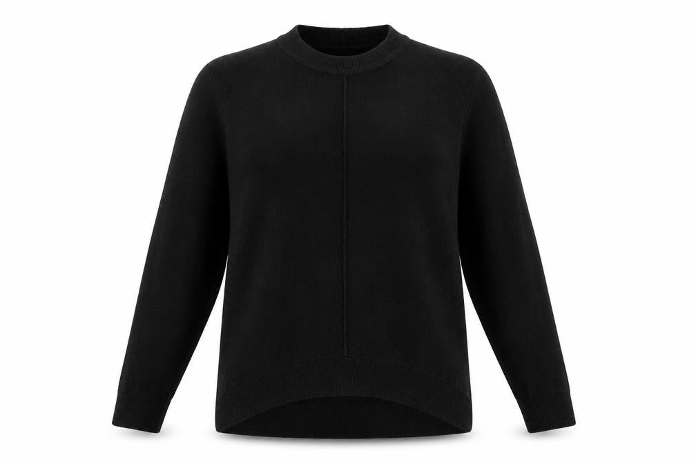 NEXT Womens Black Crew Neck  Acrylic Pullover Jumper Size S