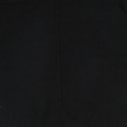 Next Womens Black Crew Neck  Acrylic Pullover Jumper Size S