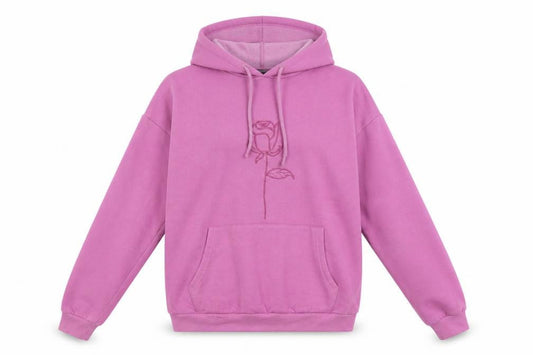 Boohoo Womens Purple  Cotton Pullover Hoodie Size 8   - Rose