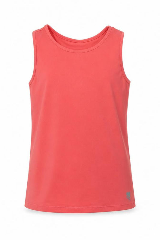 George Girls Pink  Polyester Basic Tank Size 9-10 Years Crew Neck