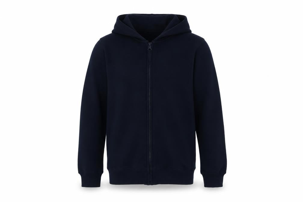 Matalan Girls Blue  Cotton Full Zip Hoodie Size 12 Years  Zip - School Wear