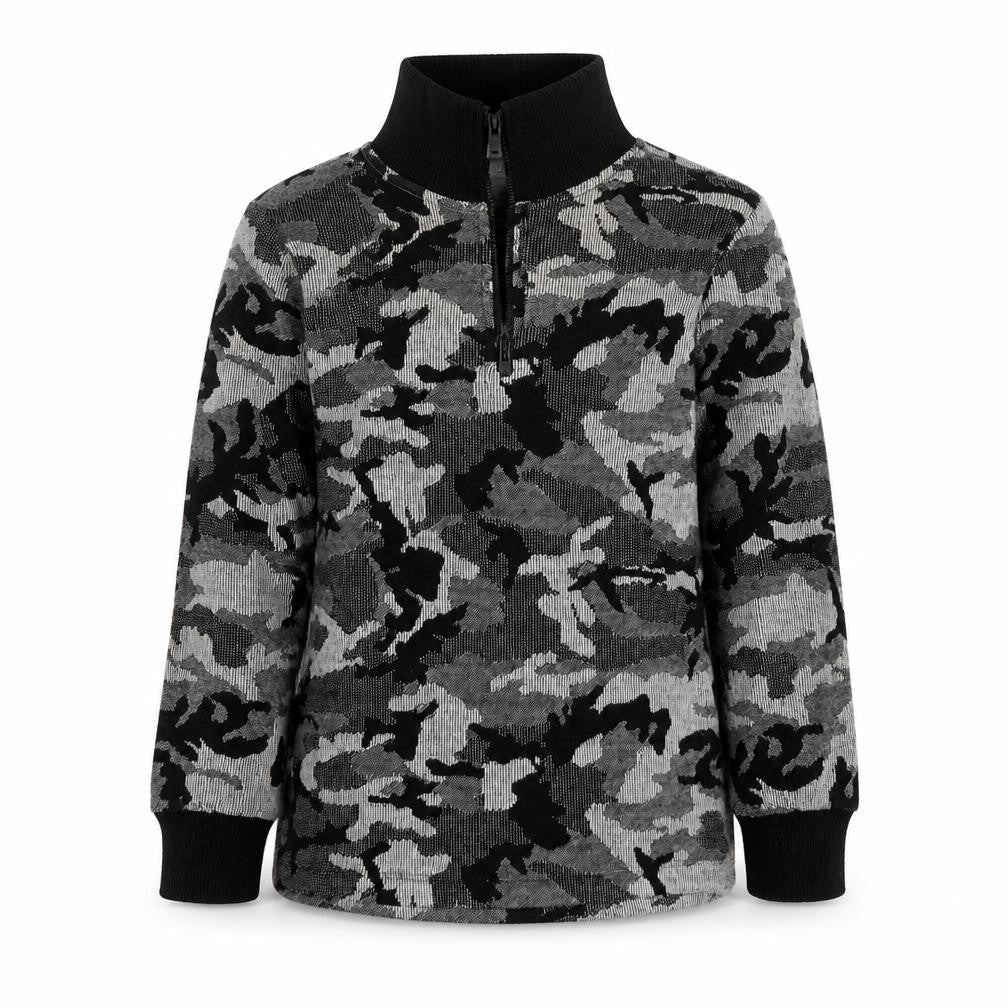 Very Boys Multicoloured Camouflage Viscose Pullover Sweatshirt Size 7 Years