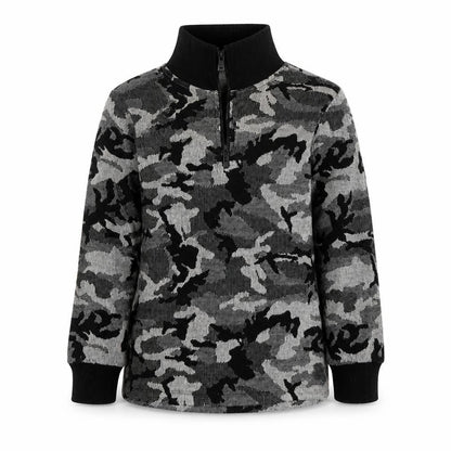 Very Boys Multicoloured Camouflage Viscose Pullover Sweatshirt Size 7 Years