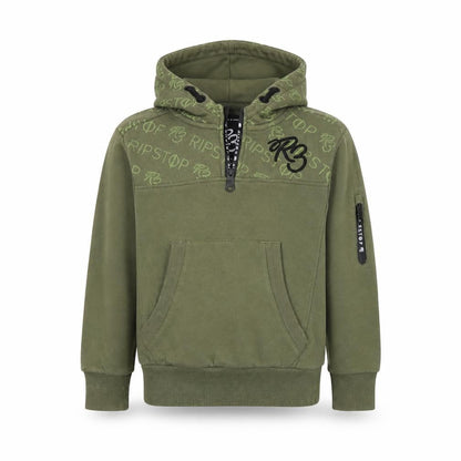 S3 Boys Green  Cotton Pullover Hoodie Size S