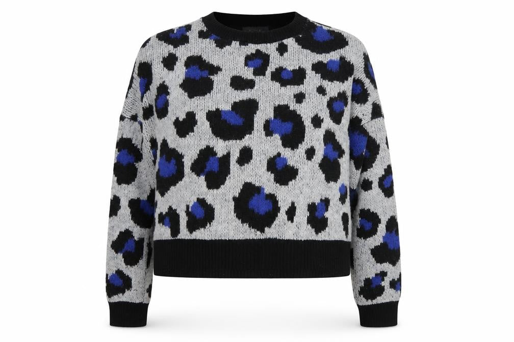 Primark Womens Multicoloured Round Neck Camouflage Acrylic Pullover Jumper Size XS