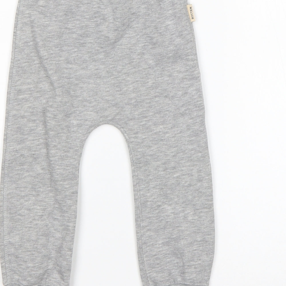 Spoilt Boys Grey  Cotton Sweatpants Trousers Size 3-6 Months