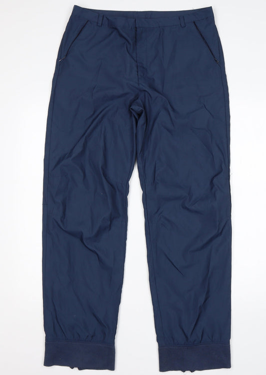 Gap Womens Black  Polyurethane Jogger Trousers Size 10 L30 in Regular