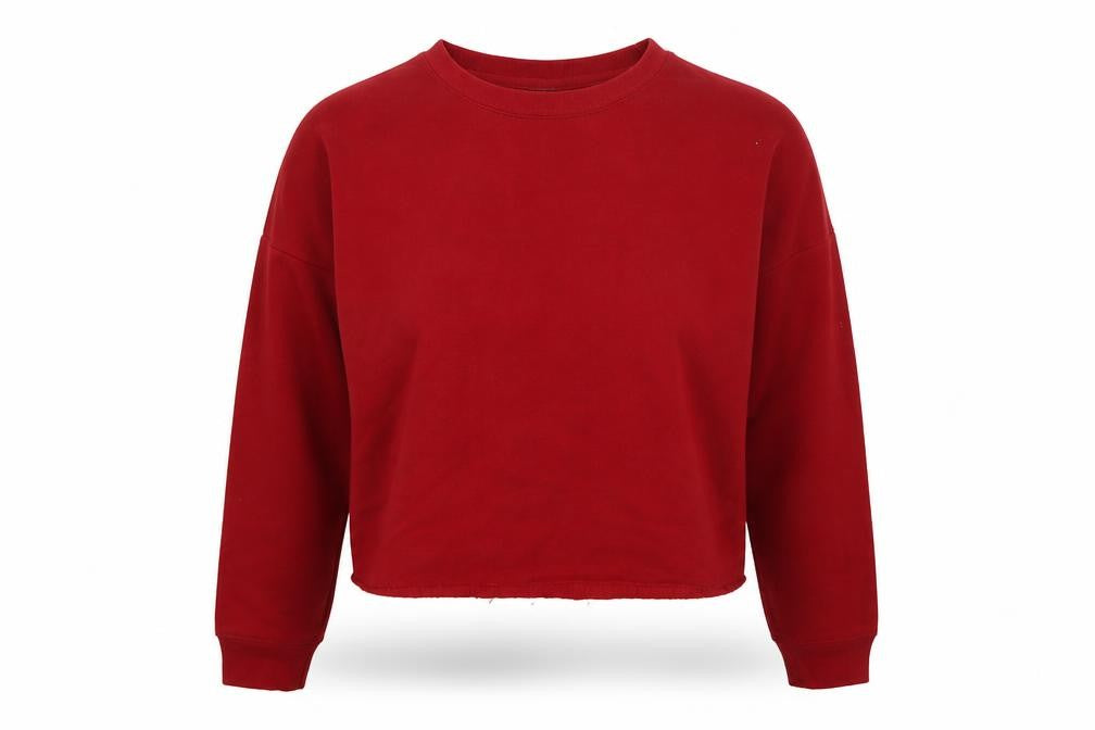 Primark Womens Red  Polyester Pullover Sweatshirt Size S   - cropped