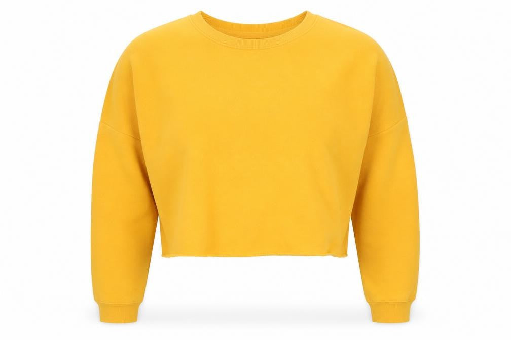 Primark Womens Yellow  Polyester Pullover Sweatshirt Size XS   - cropped